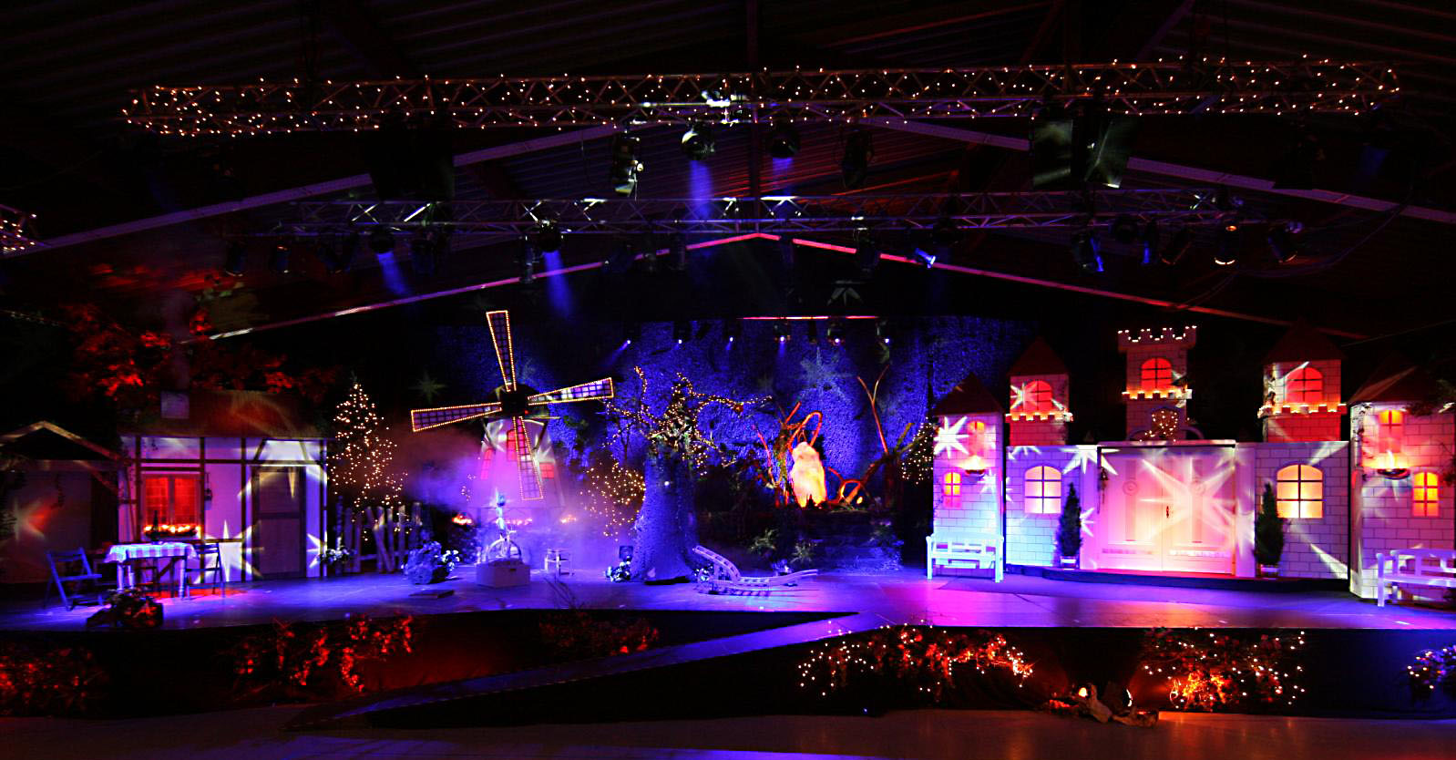 Ansicht der Bühne vor der Generalprobe